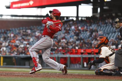 El jugador de Los Angeles Angels Anthony Rendon, en una fotografía de archivo. EFE/EPA/John G. Mabanglo