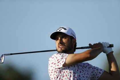 El golfista mexicano Abraham Ancer, en una fotografía de archivo. EFE/ Francisco Guasco