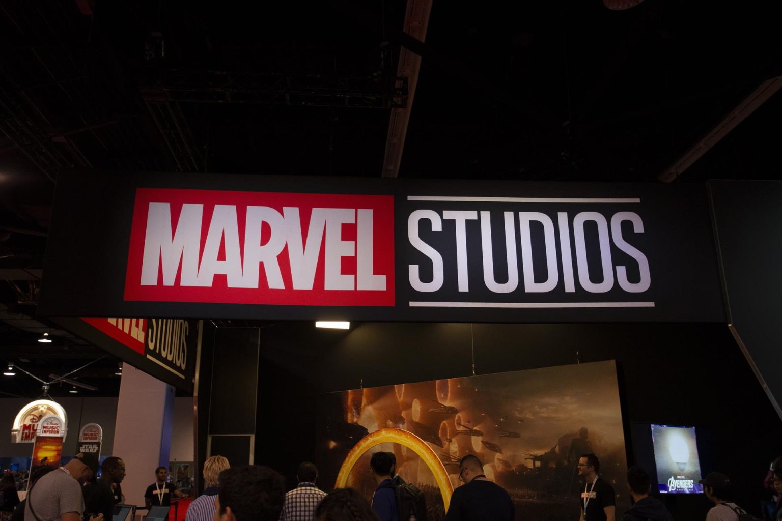 Fotografía de archivo del logo de Marvel Studios. EFE/Adam Davis