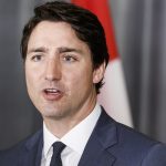 El primer ministro de Canadá Justin Trudeau habla durante una conferencia de prensa en Nueva York (Estados Unidos). Imagen de archivo. EFE/JUSTIN LANE