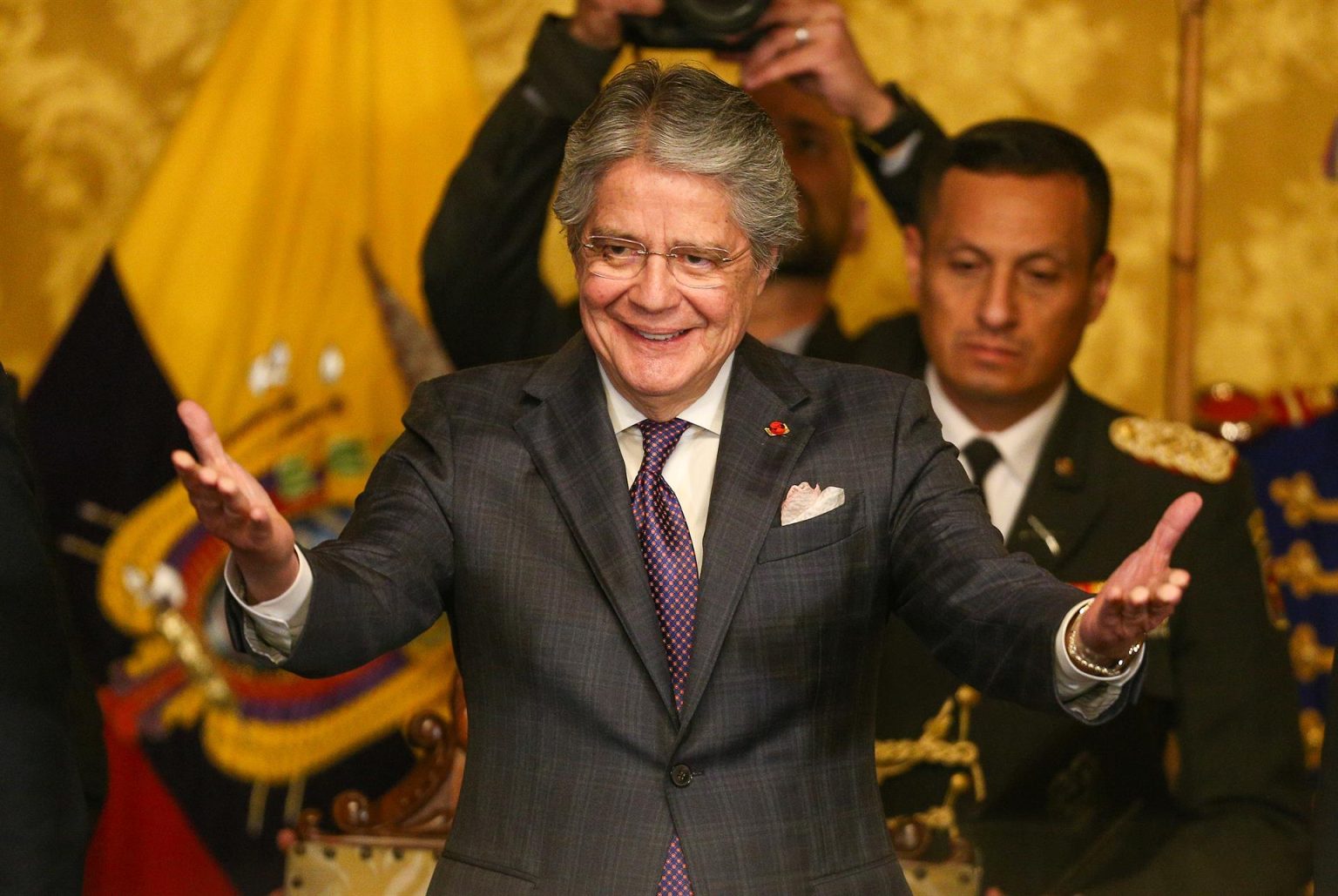 Fotografía de archivo del presidente ecuatoriano, Guillermo Lasso. EFE/José Jácome