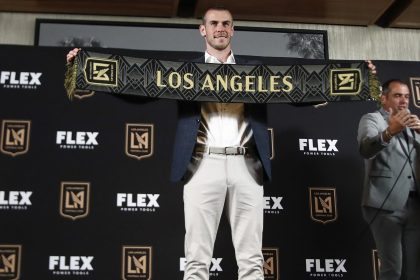 Después de su presentación oficial celebrada este lunes, Bale podría debutar con LAFC en su encuentro contra el Nashville. Foto de archivo. EFE/ Caroline Brehman