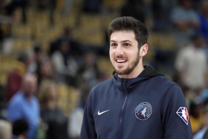 El argentino Leandro Bolmaro, que cambia los Timberwolves por los Jazz, en una fotografía de archivo. EFE/Karen Pulfer Focht