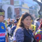 Aficionados llegan al estadio hoy, previo al partido amistoso entre el Real Madrid y el Club América, en el marco del Soccer Champions Tour, en el Oracle Park de San Francisco (EEUU). EFE/ Guillermo Azábal