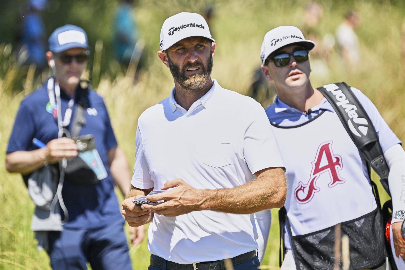 Dustin Johnson en la primera ronda del LIV Golf Invitational Series, este 30 de junio de 2022. EFE/EPA/Troy Wayrynen