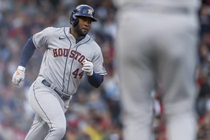 Yordan Álvarez de los Astros de Houston, en una fotografía de archivo. EFE/EPA/CJ GUNTHER