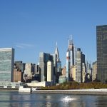 Fotografía de archivo donde se aprecia la silueta de los rascacielos de la ciudad de Nueva York (EEUU). EFE/Jorge Fuentelsaz