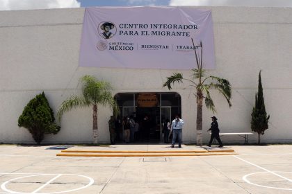 Vista del Centro Integrador para el Migrante (CIM) hoy, durante su inauguración en la ciudad de Matamoros, en el estado de Tamaulipas (México). EFE/ Abraham Pineda-jacome