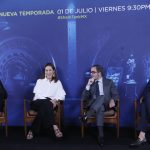 (i,d) Los empresarios Amaury Vergara, Marisa Lazo, Braulio Arsuaga y Alejandro Litchi participan en una entrevista con Efe, el 29 de junio de 2022, en la Ciudad de México (México). EFE/ Mario Guzmán