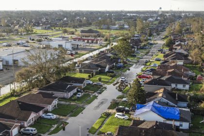 Vista aérea de los daños ocasionados por el huracán Ida en La Place, Louisiana (Estados Unidos). Imagen de archivo. EFE/ Tannen Maury