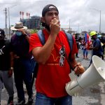 La protesta de hoy se suma varias que se han organizado en días recientes, específicamente en contra de Luma Energy frente a La Fortaleza, sede del Ejecutivo puertorriqueño, en el Viejo San Juan. Imagen de archivo. EFE/Thais Llorca
