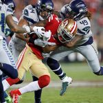 Imagen de archivo del exapoyador externo de los Seattle Seahawks, Shaquem Griffin (d) durante un encuentro en el Levi's Stadium de Santa Clara, California, EE. UU. EFE/EPA/JOHN G. MABANGLO