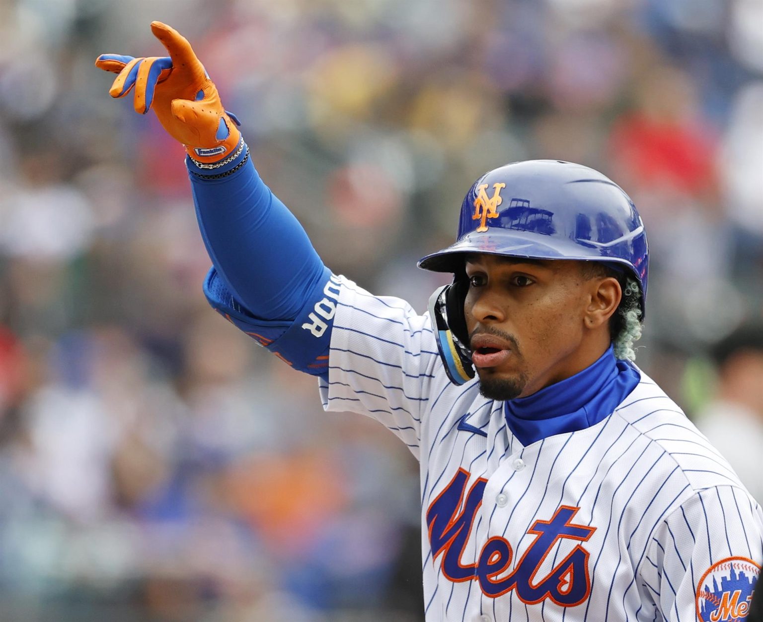 El puertorriqueño Francisco Lindor de los Mets de Nueva York, en una fotografía de archivo. EFE/Jason Szenes