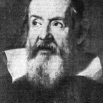 Retrato, realizado por  Sustermans, del astrónomo y físico italiano Galileo Galilei (1564-1642) fundador de la cinemática e iniciador del método experimental.