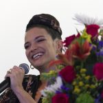 La cantante Natalia Jiménez presenta a los medios de comunicación su gira y álbum "Antología 20 años Tour", hoy en San Juan (Puerto Rico). EFE/Thais Llorca