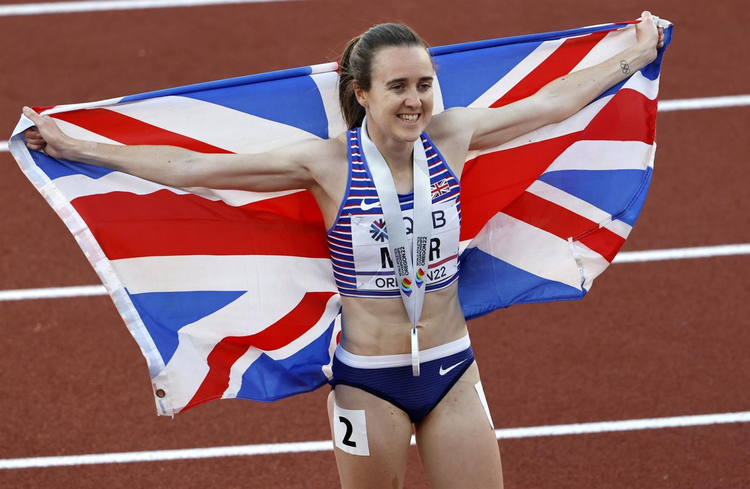 Imagen de archivo de la británica Laura Muir. EFE/EPA/Erik S. Lesser