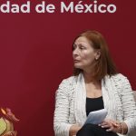 Fotografía de archivo de la secretaria de Economía, Tatiana Clouthier, en una rueda de prensa en Ciudad de México (México). EFE/ Mario Guzmán