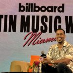 El cantante neoyorquino de origen dominicano Romeo Santos participa en un panel de la Semana de la Música Latina celebrado hoy, en el Forum Faena en Miami Beach, Florida (EE.UU.). EFE/ Alicia Civita