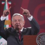 El presidente de México, Andrés Manuel López Obrador, participa durante su conferencia hoy viernes, en Palacio Nacional, en Ciudad de México (México). EFE/Sáshenka Gutiérrez