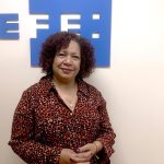 Fotografía de archivo de la cofundadora del medio venezolano Efecto Cocuyo, Luz Mely Reyes. EFE/Alex Segura