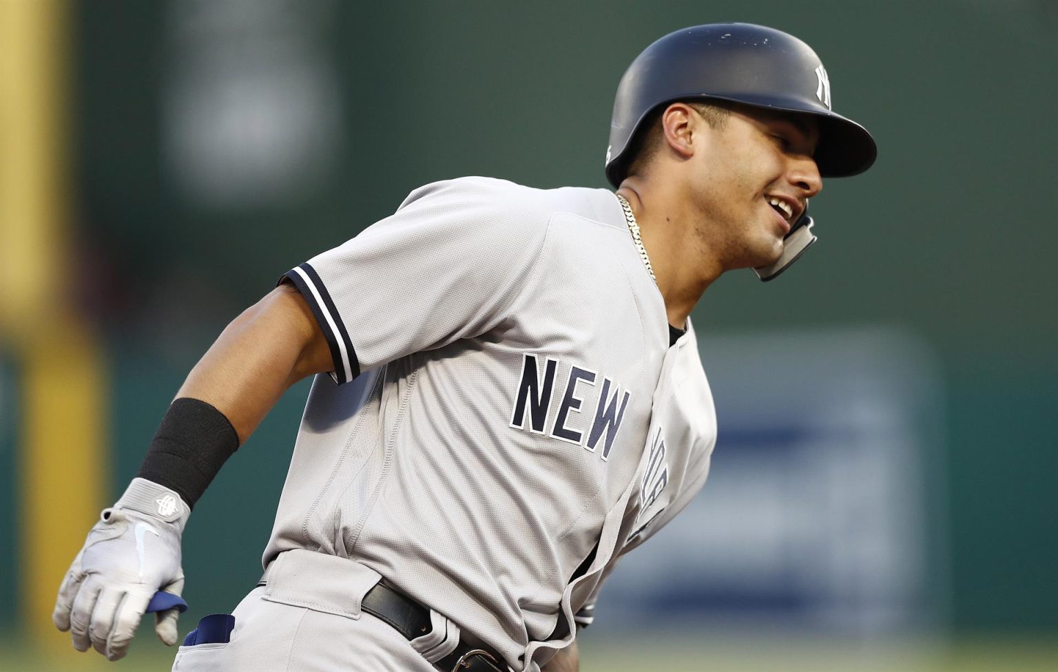 Gleyber Torres de los Yanquis, en una fotografía de archivo. EFE/Larry W. Smith