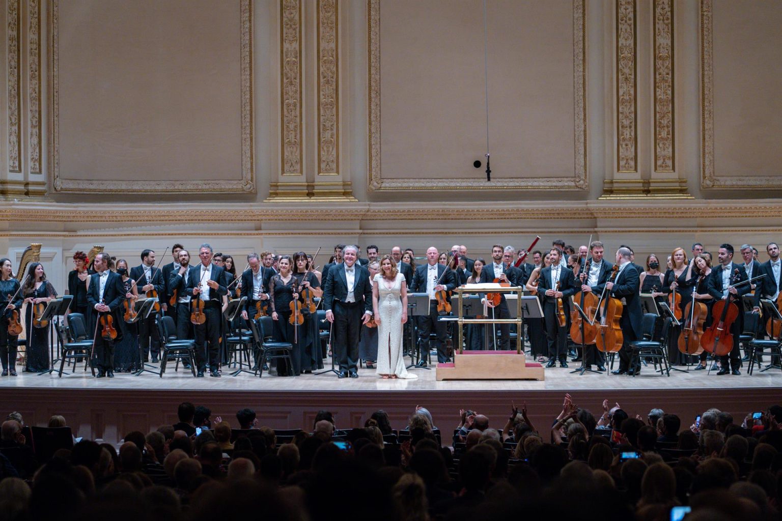 La orquesta del Teatro Real de Madrid se presenta este 15 de septiembre de 2022  en el Carnegie Hall, en Nueva York (EE.UU). EFE/ Ángel Colmenares