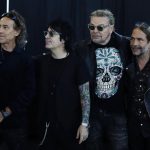 Los integrantes de la agrupación mexicana de rock y pop Maná, desde la izquierda: Juan Calleros, Alex González, Fher Olivera, y Sergio Vallín posan para fotos hoy durante una rueda de prensa, en el Coliseo de Puerto Rico en San Juan (P. Rico). EFE/ Thais Llorca