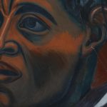 Vista del mural "El Hombre Creador y Rebelde" del pintor mexicano José Clemente Orozco, que sufrió daños por el sismo la madrugada de hoy jueves en el Museo de las Artes (MUSA) en Guadalajara (México). EFE/Francisco Guasco