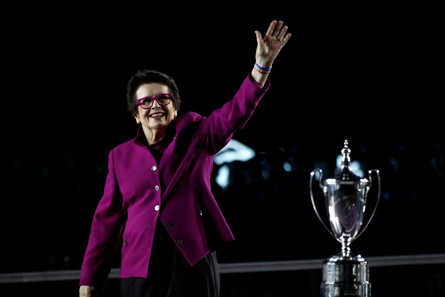 La extenista estadounidense Billie Jean King, en una fotografía de archivo. EFE/Francisco Guasco