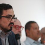 El director para México y Centroamérica de la ONG Artículo 19, Leopoldo Maldonado participa en una rueda de prensa, el 3 de octubre 2022, en Ciudad de México(México). EFE/ Sáshenka Gutiérrez