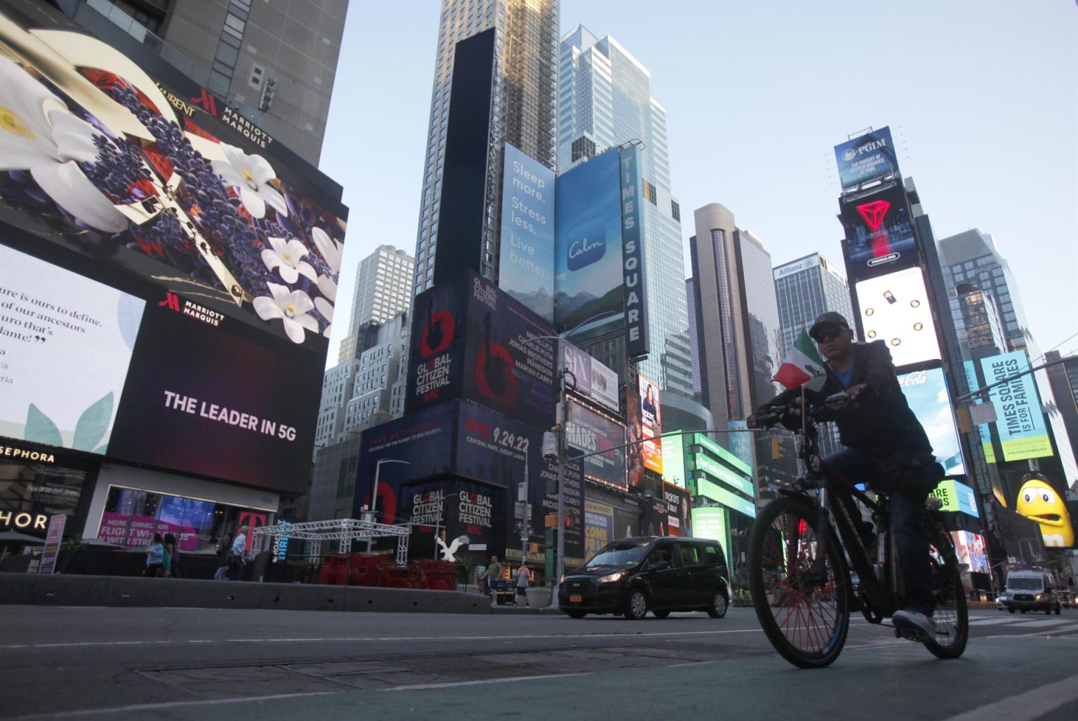 Vista de Times Square en Manhattan Nueva York (EE.UU.). Imagen de archivo. EFE/Carlos Lemos