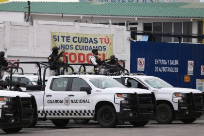 Fotografía de archivo de integrantes de la Guardia Nacional en la ciudad de Pachuca, en Hidalgo (México). EFE/David Martínez Pelcastre