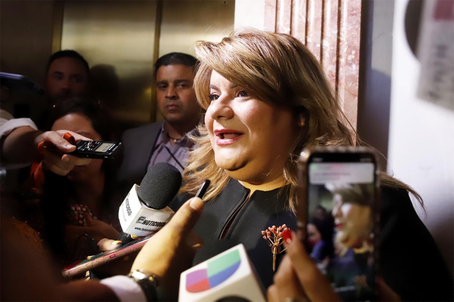 Fotografía de archivo de la representante de Puerto Rico ante el Congreso estadounidense en Washington, Jenniffer González. EFE/Thais Llorca