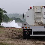 Fotografía cedida hoy por Secretaría de Protección Civil estatal de la zona donde ocurrió una explosión de un ducto de etano en el municipio Agua Dulce, Veracruz(México). EFE/Secretaría de Protección Civil del Estado de Veracruz /SOLO USO EDITORIAL/SOLO DISPONIBLE PARA ILUSTRAR LA NOTICIA QUE ACOMPAÑA (CRÉDITO OBLIGATORIO)