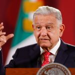 El presidente de México, Andrés Manuel López Obrador, habla durante su conferencia de prensa matutina, hoy, en el Palacio Nacional en la Ciudad de México (México). EFE/ Isaac Esquivel