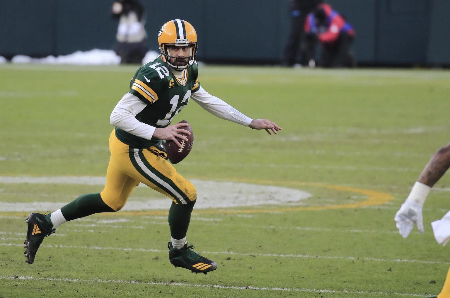 Aaron Rodgers de los Green Bay Packers, en una fotografía de archivo. EFE/Tannen Maury