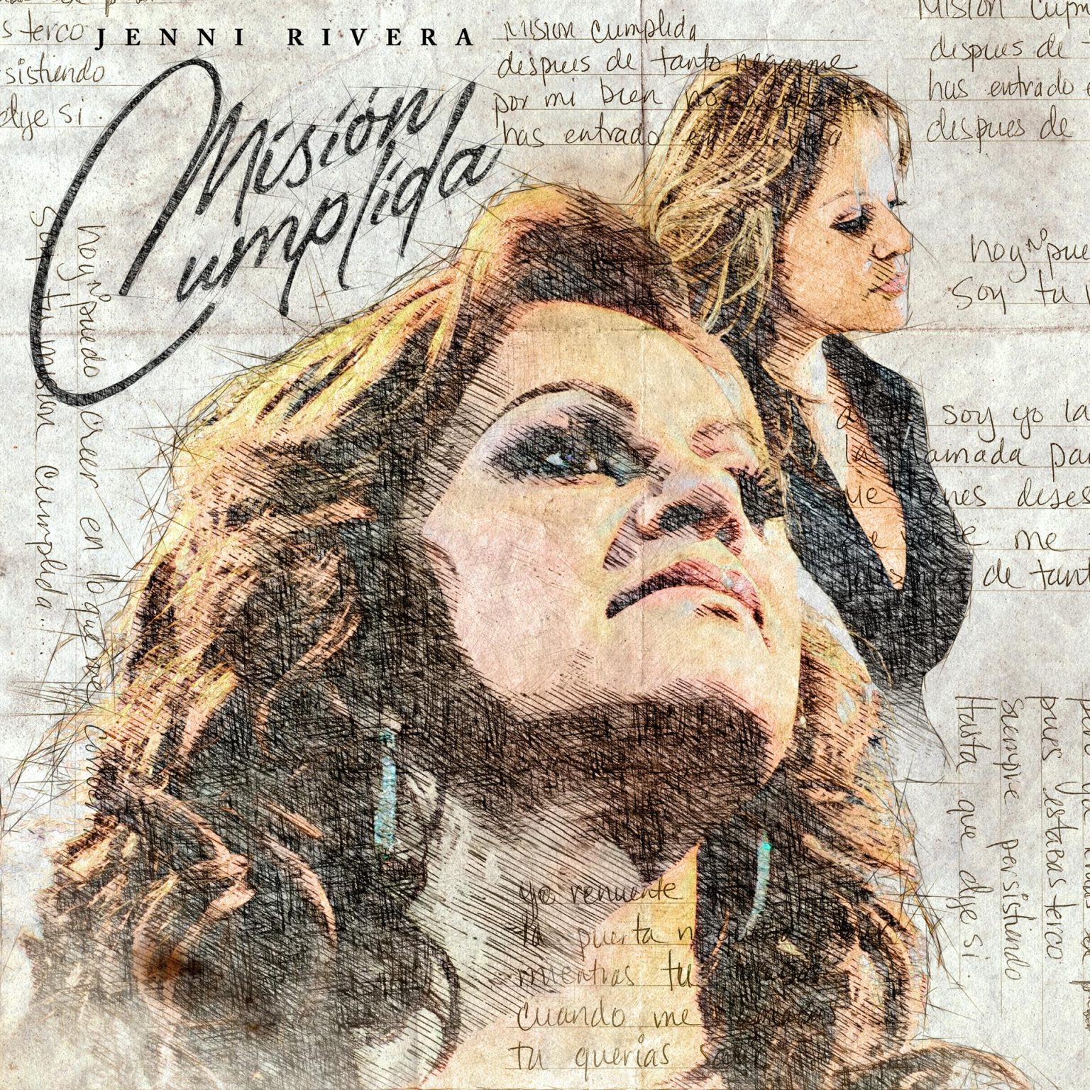 Fotografía cedida por Jenni Rivera Enterprises donde se aprecia la portada del sencillo "Misión cumplida" que la familia Rivera y el sello Sony Music presentaron y que hará parte de un nuevo álbum de la "Diva de la Banda", fallecida en un accidente aéreo en diciembre de 2012. EFE/Jenni Rivera Enterprises /SOLO USO EDITORIAL/NO VENTAS/SOLO DISPONIBLE PARA ILUSTRAR LA NOTICIA QUE ACOMPAÑA/CRÉDITO OBLIGATORIO