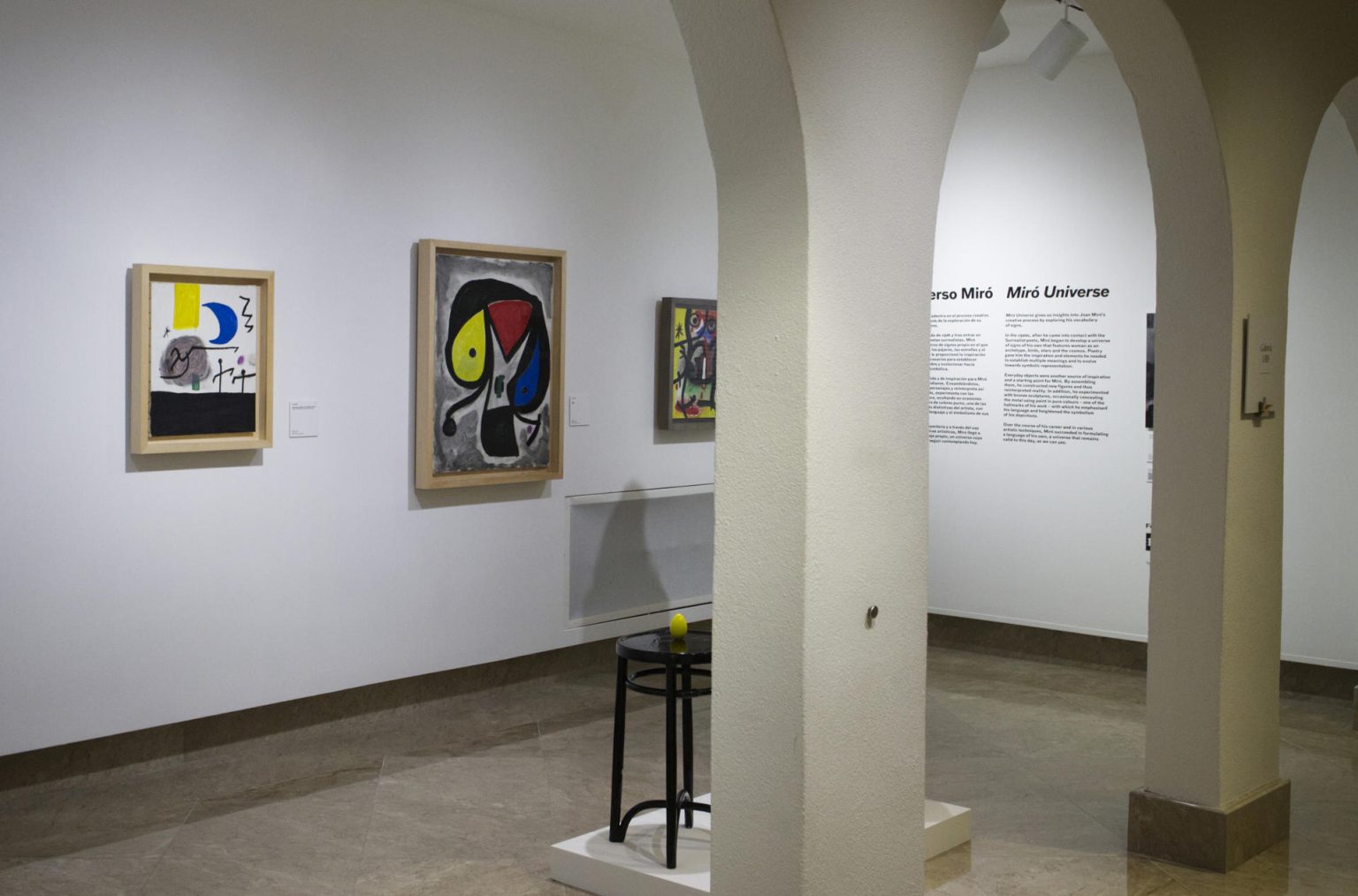 Fotografía de la exposición "Universo Miró" hoy, en el Museo de Arte de Puerto Rico en San Juan (Puerto Rico). EFE/Thais Llorca