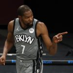 Kevin Durant de los Brooklyn Nets, en una fotografía de archivo. EFE/Jason Szenes