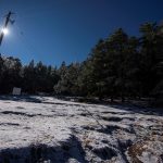 Vista de la nieve en los Oyameles, en la sierra del municipio de Arteaga, estado de Coahuila (México). Imagen de archivo. EFE/Miguel Sierra