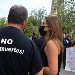 Un grupo de comunicadores protestan por el asesinato del periodista Antonio de la Cruz, en Ciudad Victoria, Tamaulipas (México). Imagen de archivo. EFE/Alfredo Peña