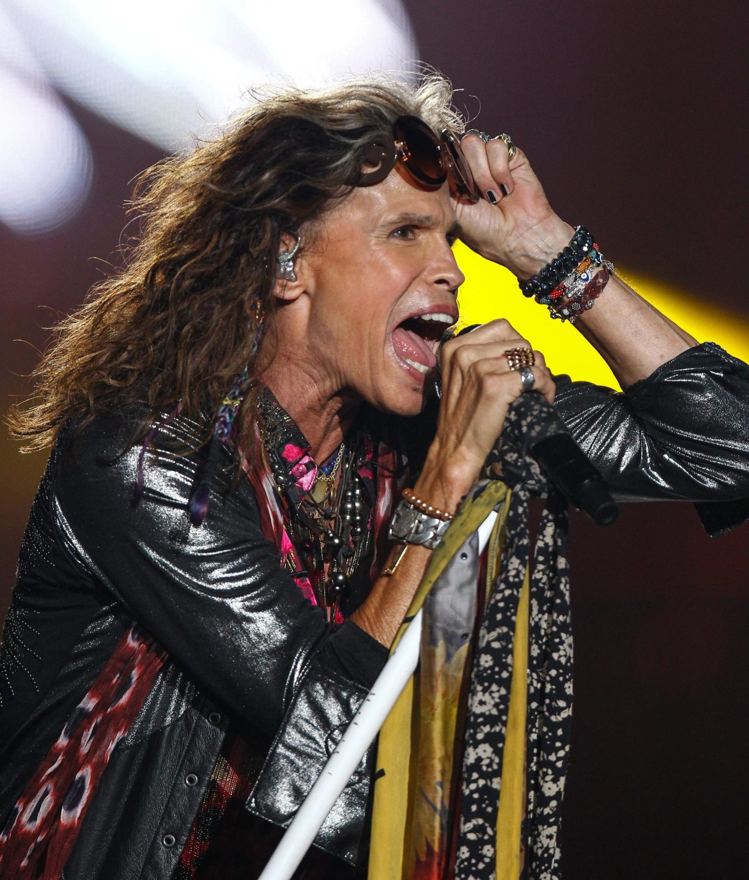 Fotografía de archivo donde aparece Steven Tyler, vocalista de la banda estadounidense Aerosmith. EFE/Boris Vergara