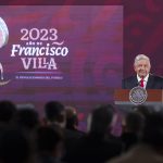 Fotografía cedida hoy, por la presidencia de México, del mandatario mexicano, Andrés Manuel López Obrador, durante una rueda de prensa en Palacio Nacional de la Ciudad de México (México). EFE/Presidencia de México/SOLO USO EDITORIAL/SOLO DISPONIBLE PARA ILUSTRAR LA NOTICIA QUE ACOMPAÑA(CRÉDITO OBLIGATORIO)