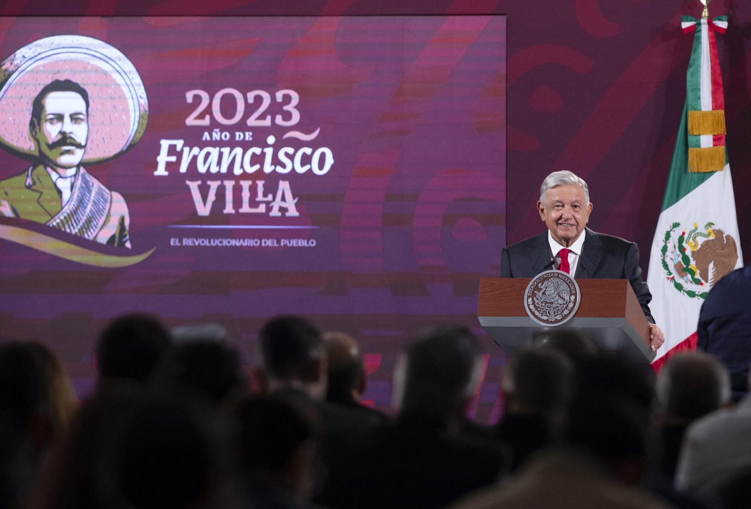 Fotografía cedida hoy, por la presidencia de México, del mandatario mexicano, Andrés Manuel López Obrador, durante una rueda de prensa en Palacio Nacional de la Ciudad de México (México). EFE/Presidencia de México/SOLO USO EDITORIAL/SOLO DISPONIBLE PARA ILUSTRAR LA NOTICIA QUE ACOMPAÑA(CRÉDITO OBLIGATORIO)