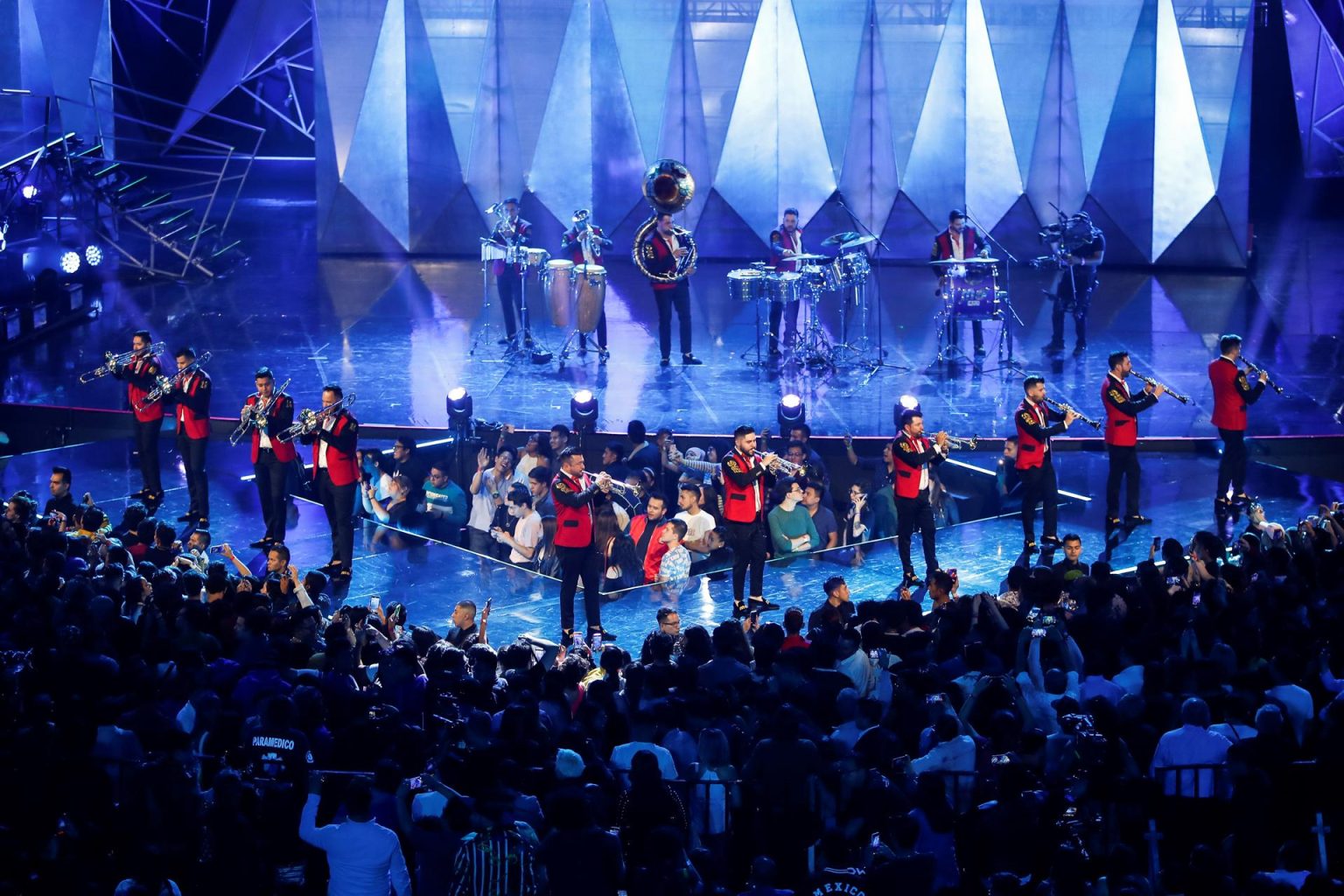 Imagen de archivo de la Banda MS durante un concierto en Ciudad de México (México). EFE/José Méndez