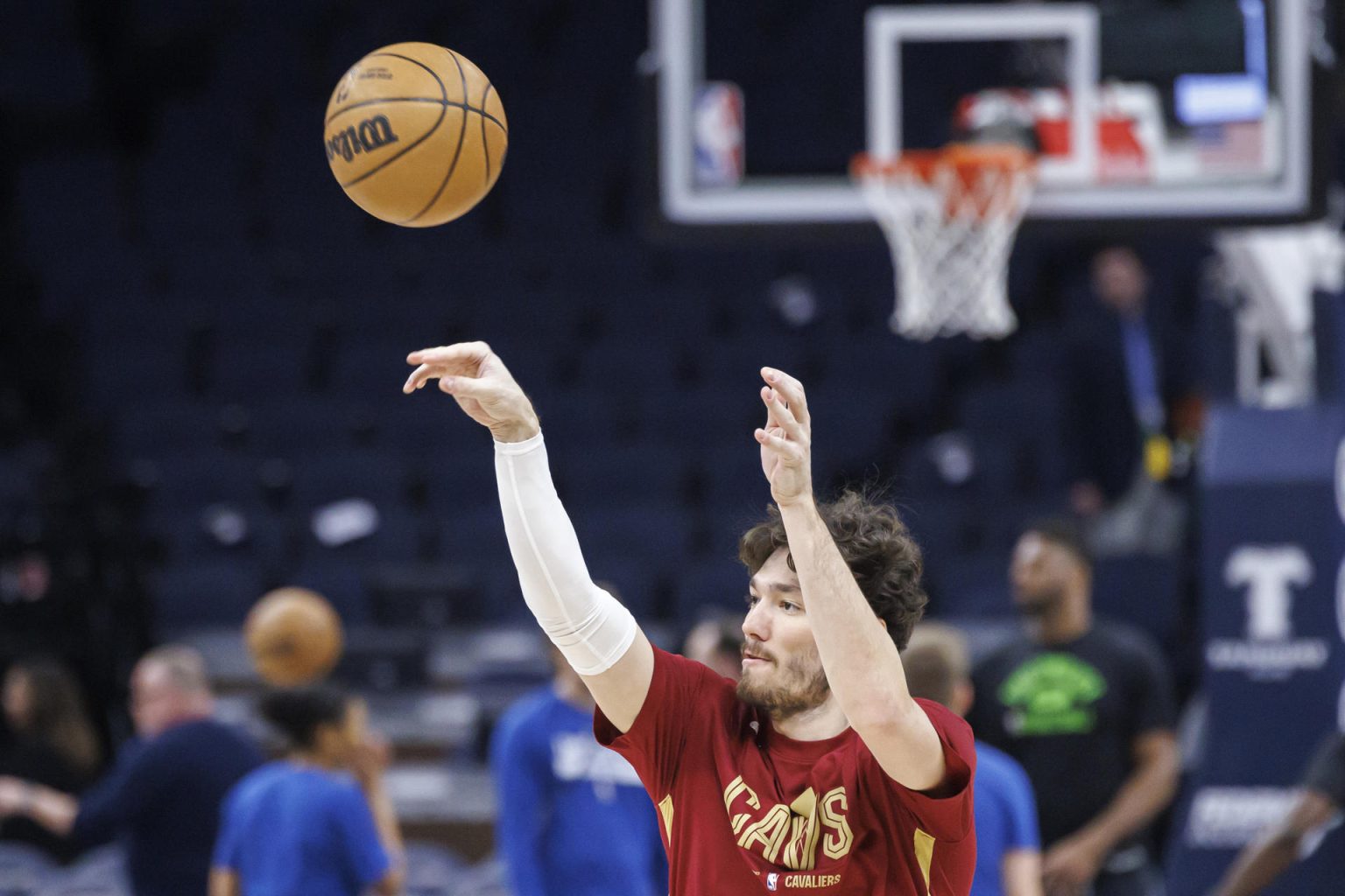 Fotografía de archivo de Cedi Osman de los Cleveland Cavaliers. EFE/ Kerem Yucel