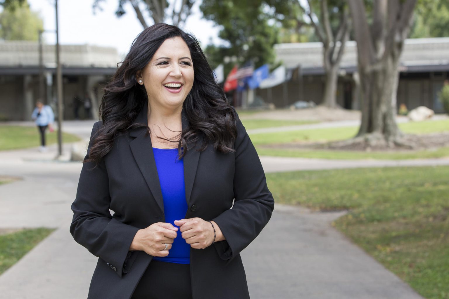 Fotografía de archivo de campaña cedida donde aparece Nora Vargas, oriunda de la ciudad mexicana de Tijuana, que se convirtió este martes en la primera mujer inmigrante latina que preside la Junta de Supervisores del Condado de San Diego, el tercero más grande en California, en la frontera con México. EFE/Jessica Zuleta/Supervisor Nora Vargas /SOLO USO EDITORIAL/NO VENTAS/SOLO DISPONIBLE PARA ILUSTRAR LA NOTICIA QUE ACOMPAÑA/CRÉDITO OBLIGATORIO