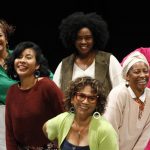 Integrantes del colectivo Mujeres Afro en Escena posan hoy tras una rueda de prensa en Guadalajara, Jalisco (México). EFE/ Francisco Guasco