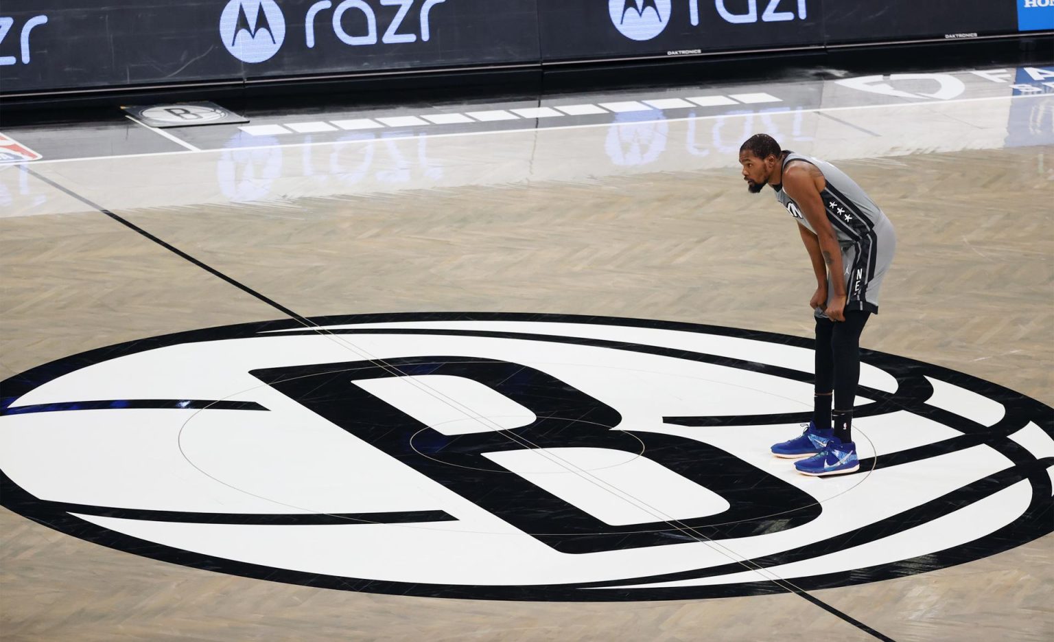 Kevin Durant de los Brooklyn Nets, en una fotografía de archivo. EFE/Jason Szenes