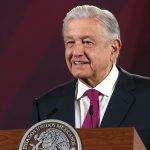 Fotografía cedida hoy, por la presidencia de México, del mandatario mexicano, Andrés Manuel López Obrador, durante una rueda de prensa en el Palacio Nacional de Ciudad de México(México). EFE/Presidencia de México/SOLO USO EDITORIAL/SOLO DISPONIBLE PARA ILUSTRAR LA NOTICIA QUE ACOMPAÑA(CRÉDITO OBLIGATORIO)